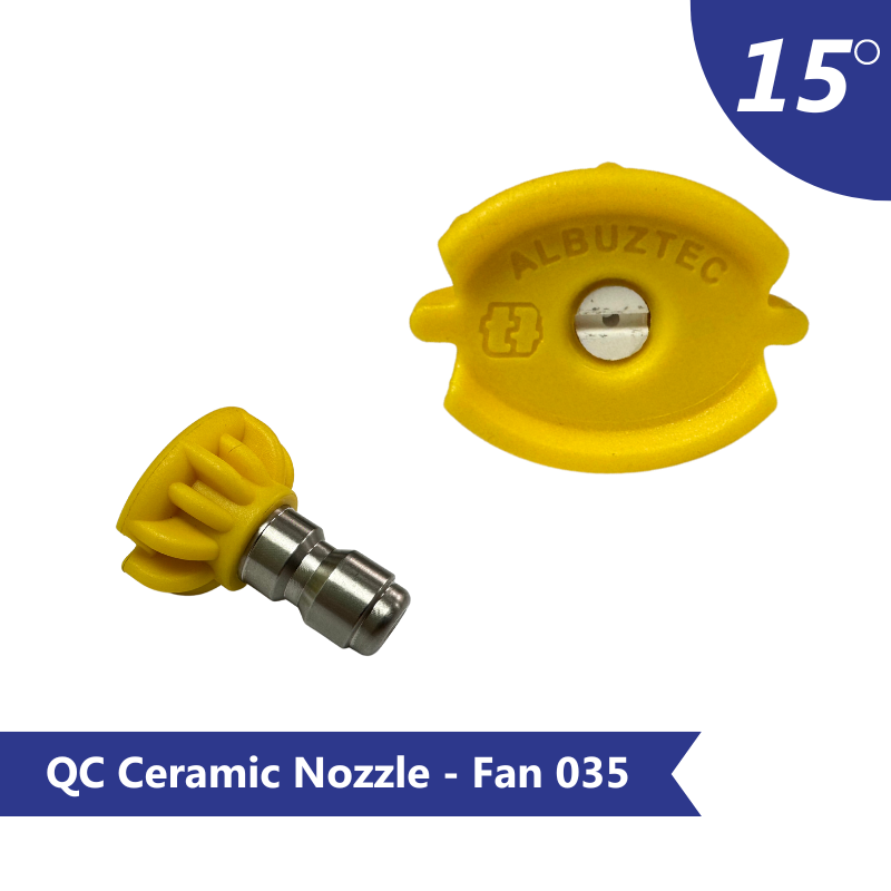 Quick connect Ceramic nozzle- 15° fan 035 orifice